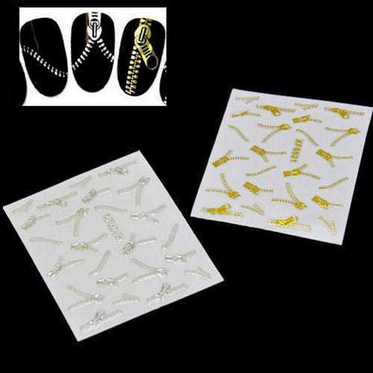 Zippers Nail Art Sticker
