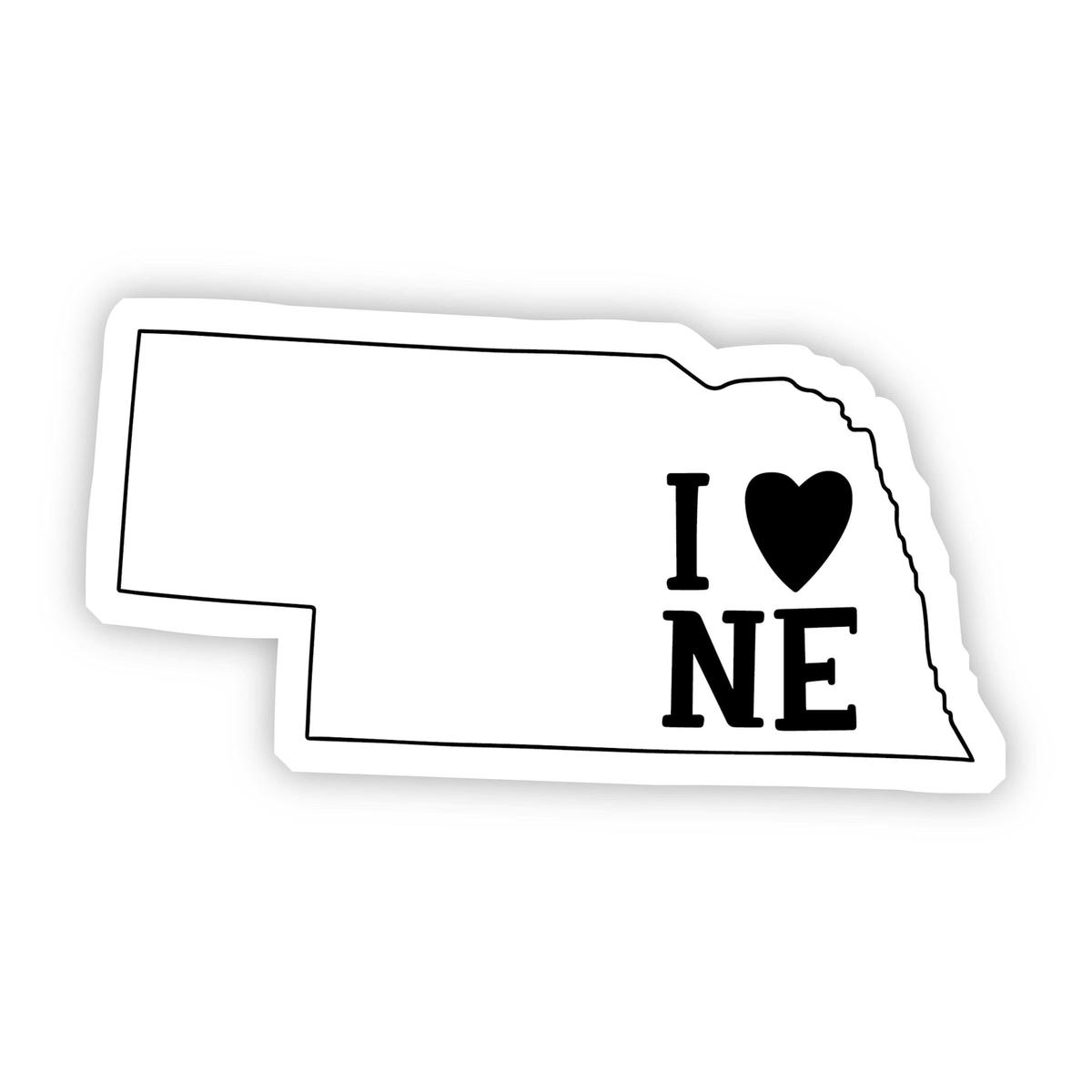I Love Nebraska Sticker