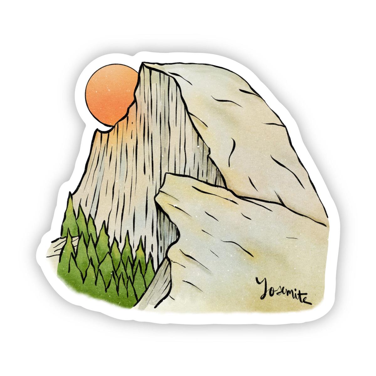 Yosemite Sunset California Sticker