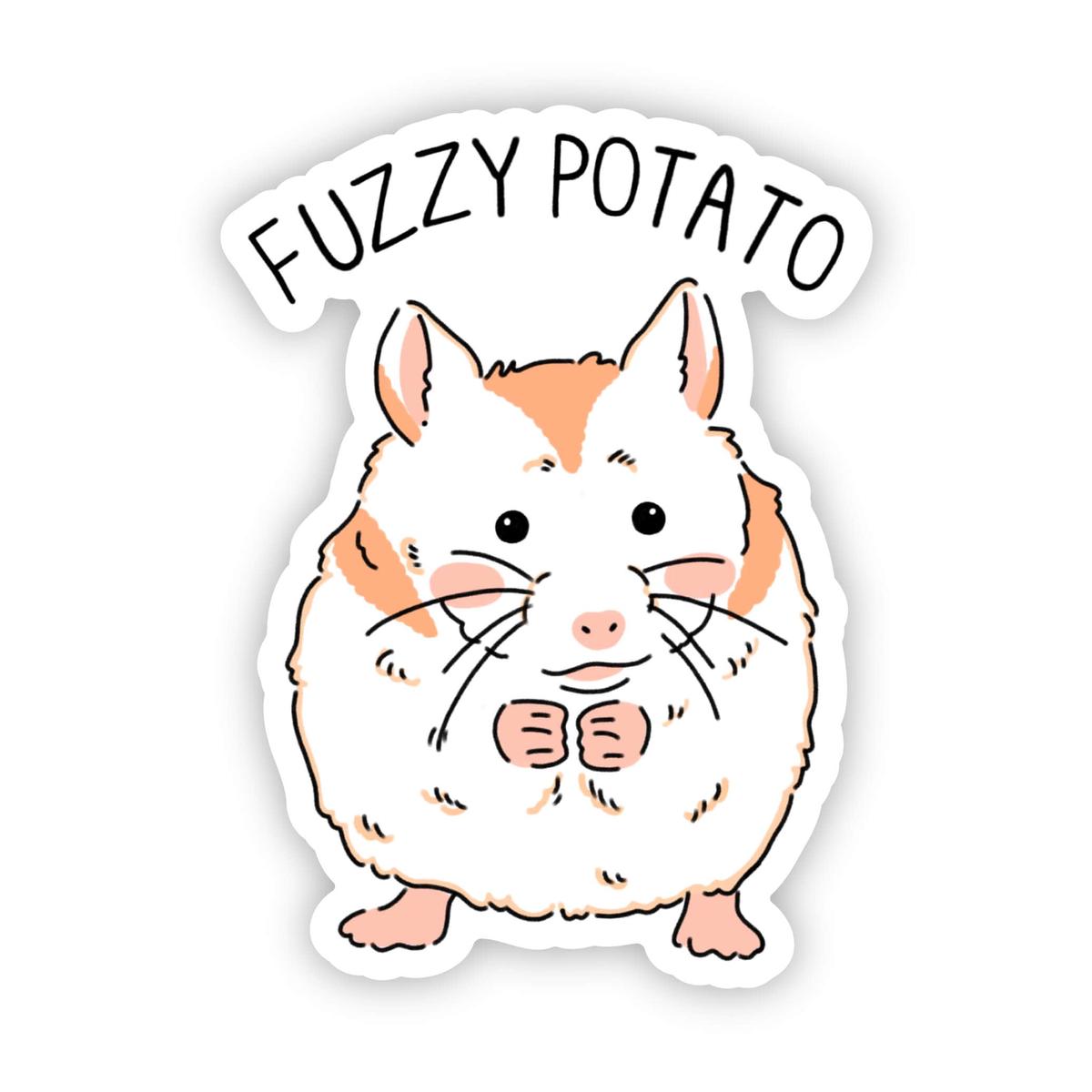 "fuzzy potato" hamster sticker