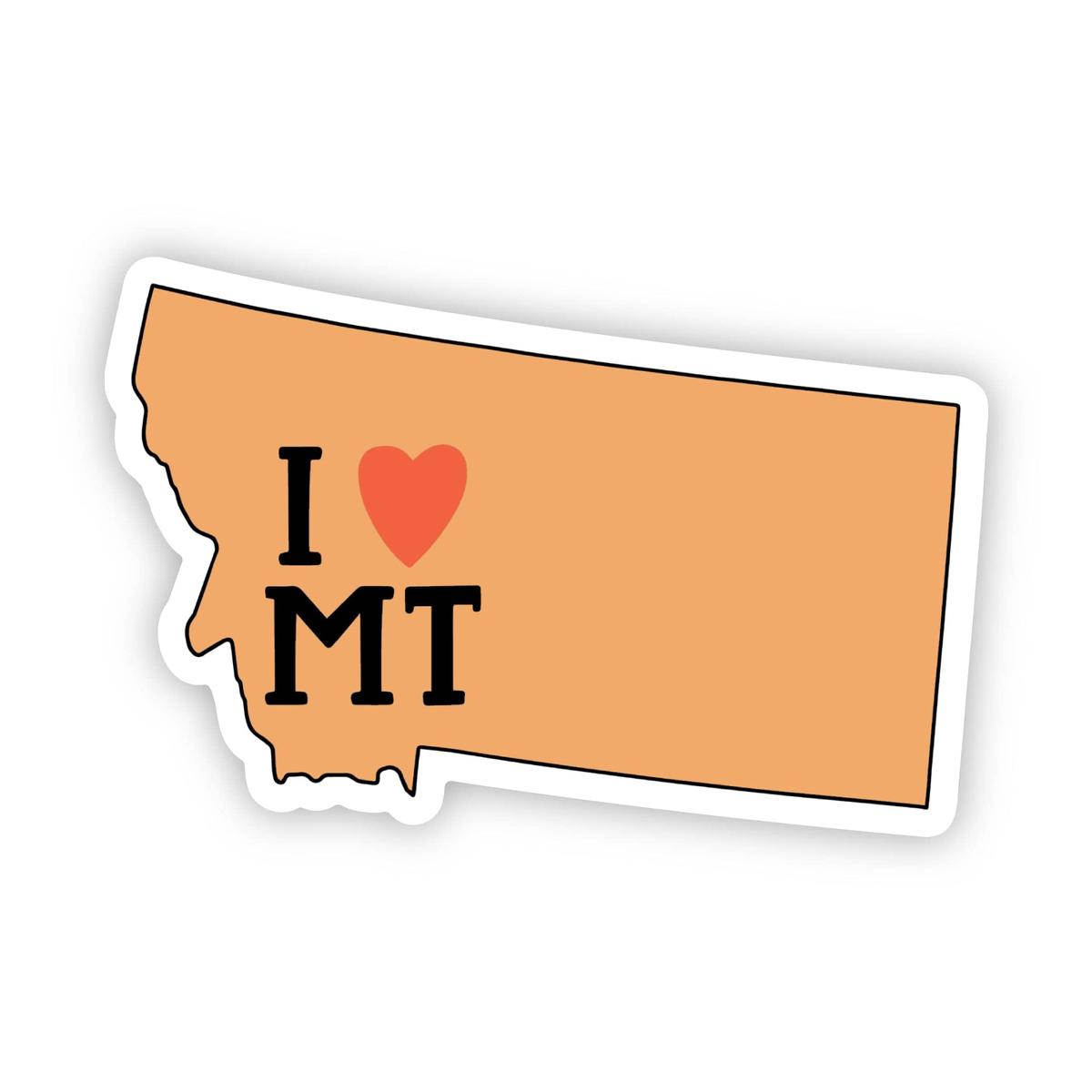 "I Love Montana" Sticker