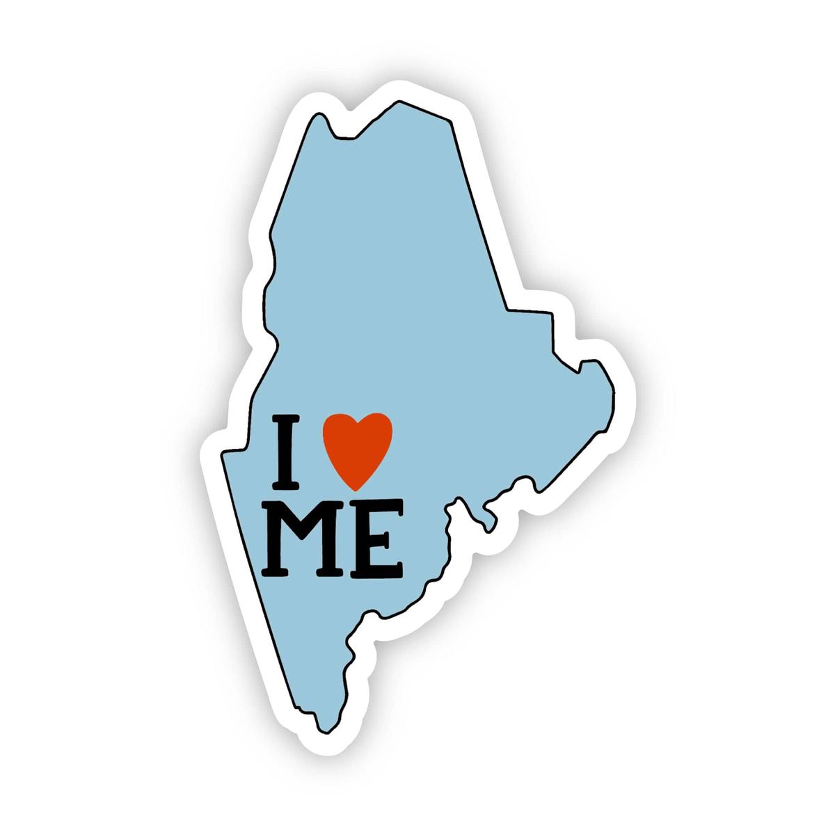 "I Love Maine" Sticker