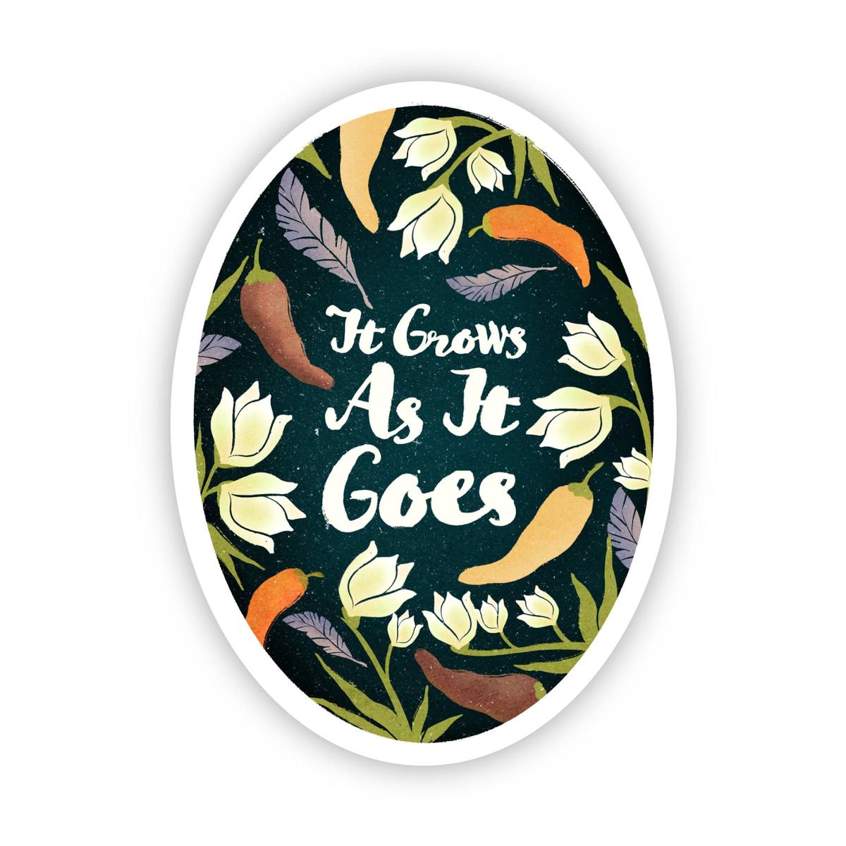"It Grows As It Goes" New Mexico Sticker