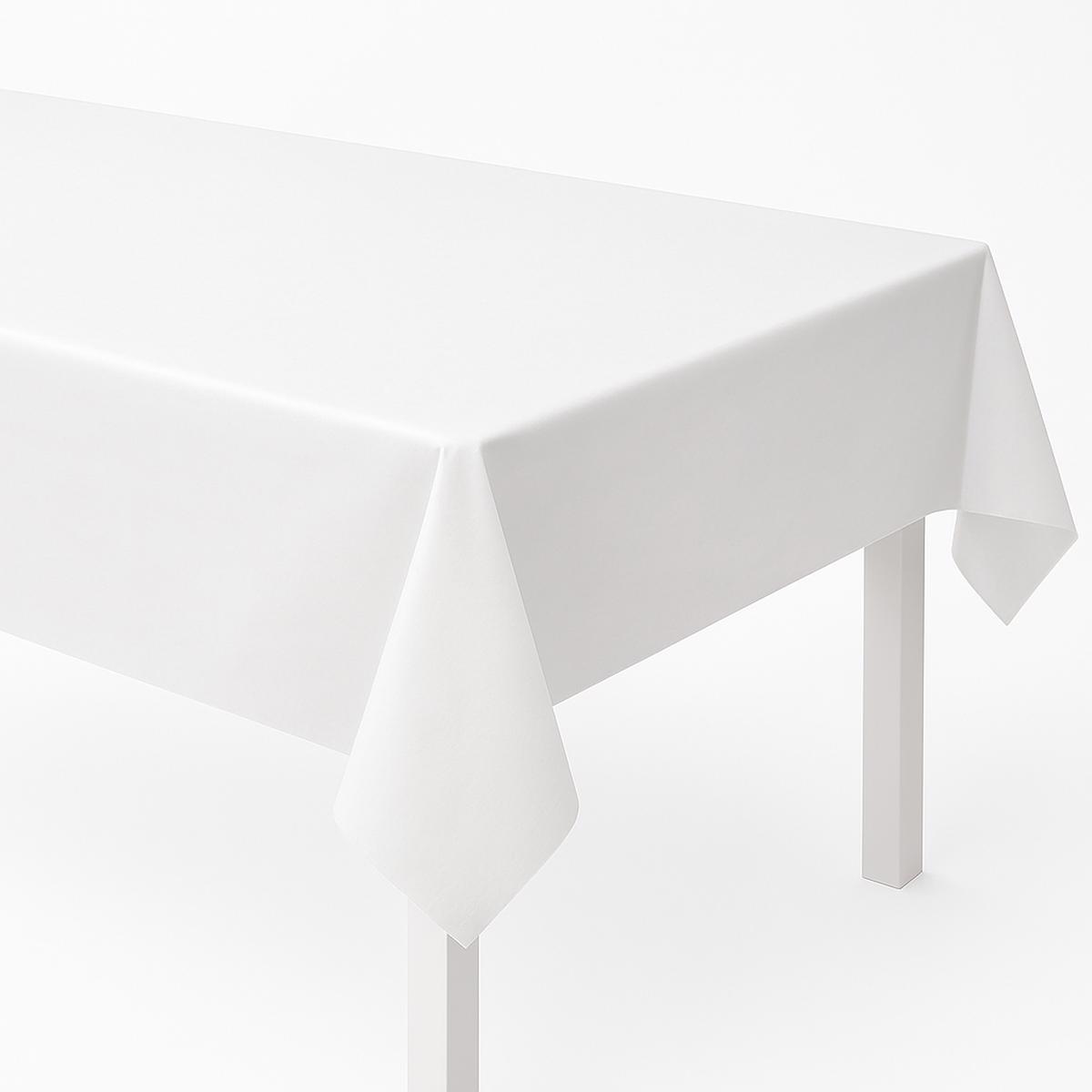 Elegant White Premium Paper Table Cover - 54 x 102 Inch