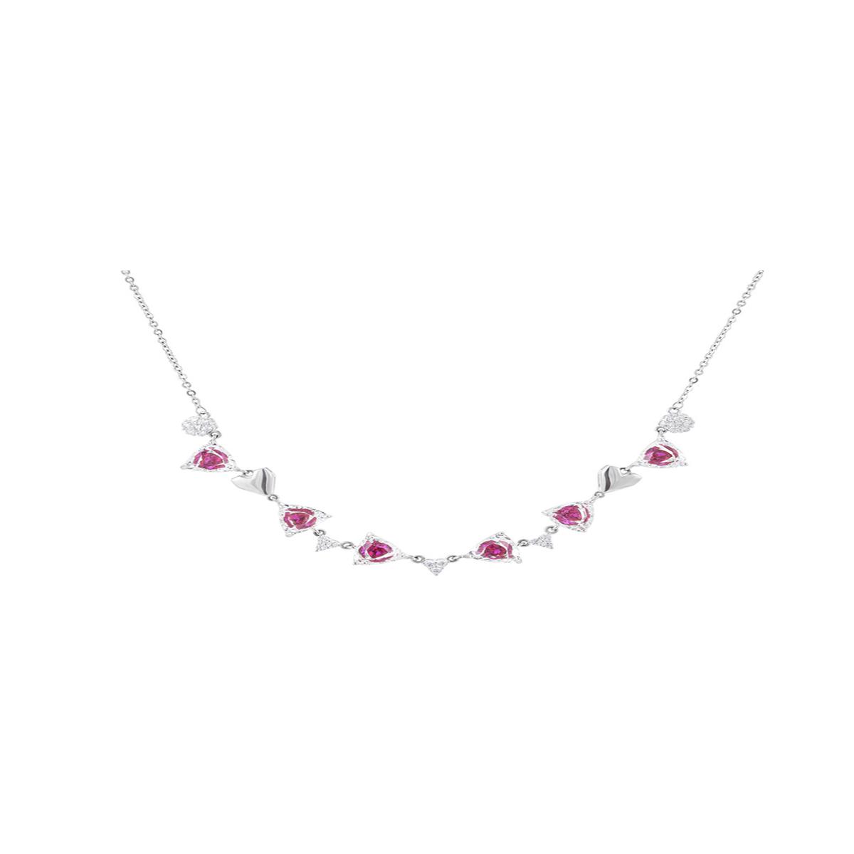 RED LOVE CLAVICLE NECKLACE